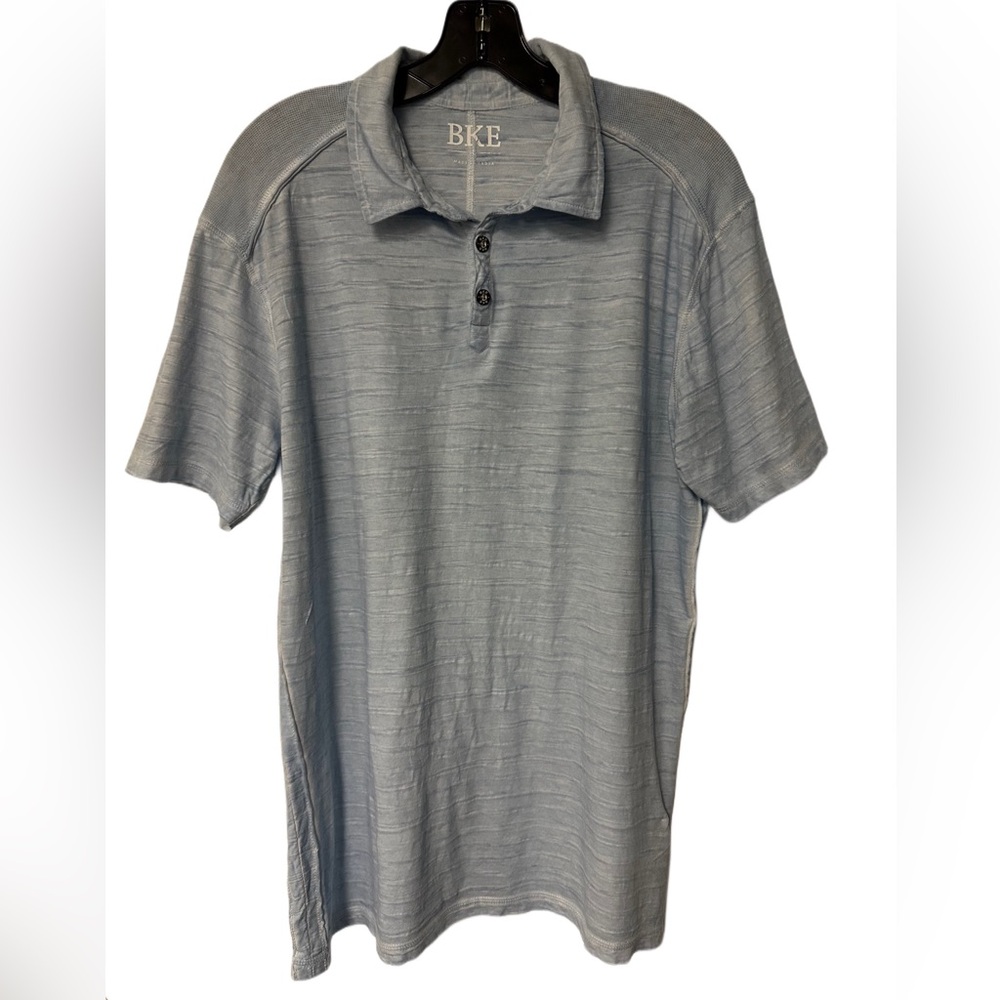 Men’s Light Blue BKE by Buckle Polo Shirt Size L Made in India